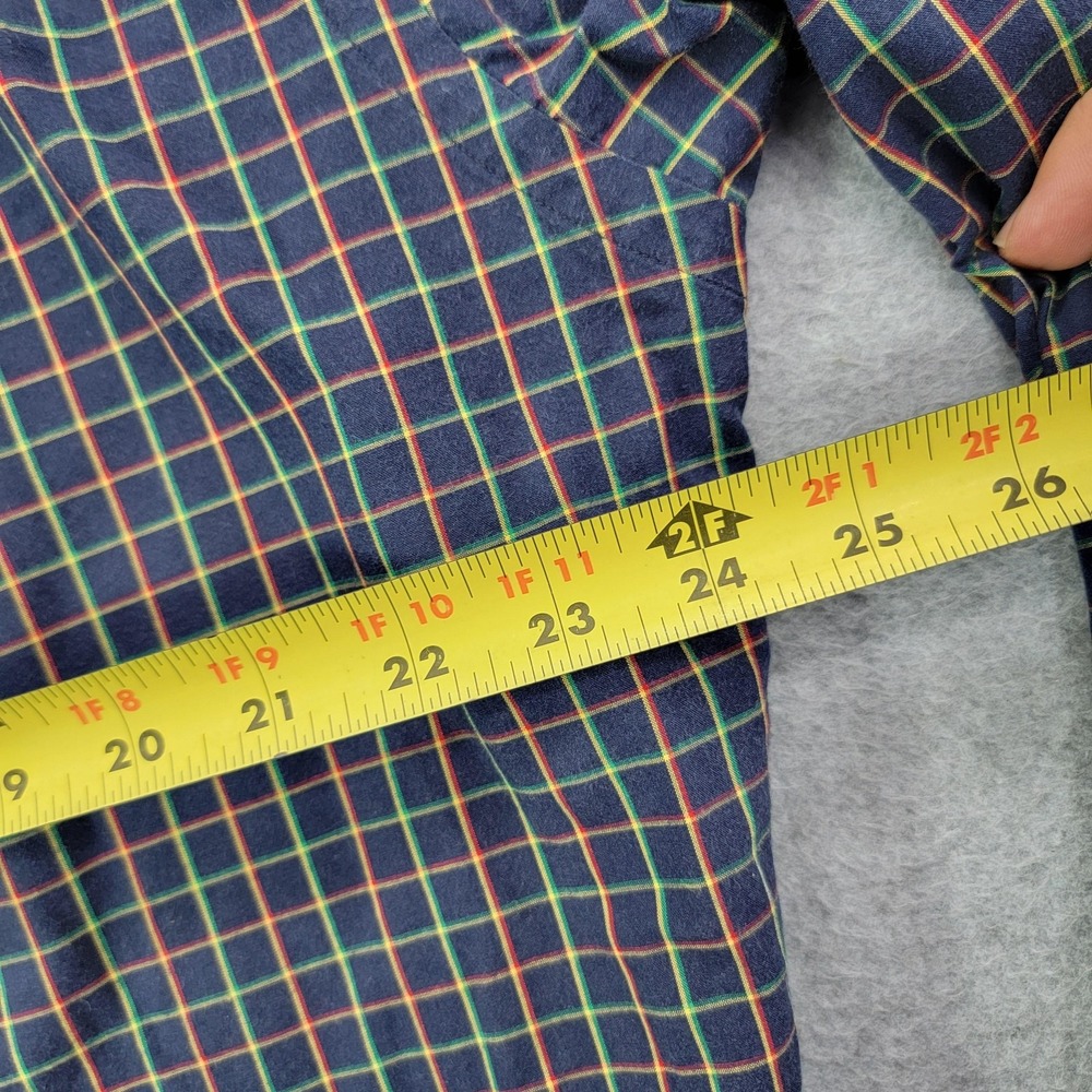 Ralph Lauren Shirt Mens Large Blue Check Long Sleeve Button Down Blake Cotton - Picture 8 of 10